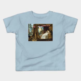 The Meeting of Antony and Cleopatra, 41 BC - Sir Lawrence Alma-Tadema Kids T-Shirt